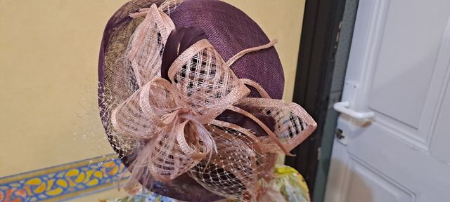 Tocado hecho a mano Cloche sombrero