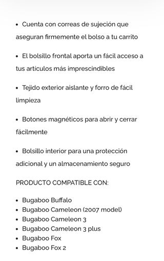 Bolso bugaboo mummoth negro