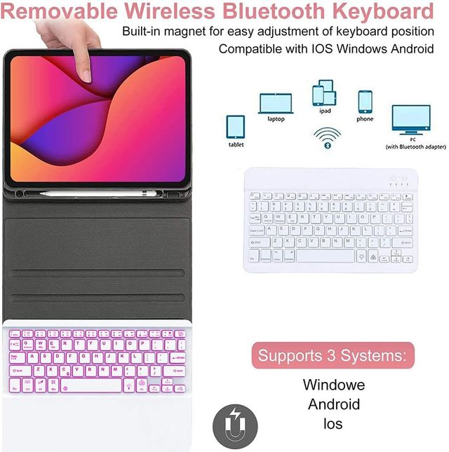 Cover per tastiera IVEOPPE iPad 10.2 9gen air3/10.5pro