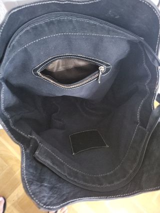 Bolso piel  Negro Auténtica Genuina Leather