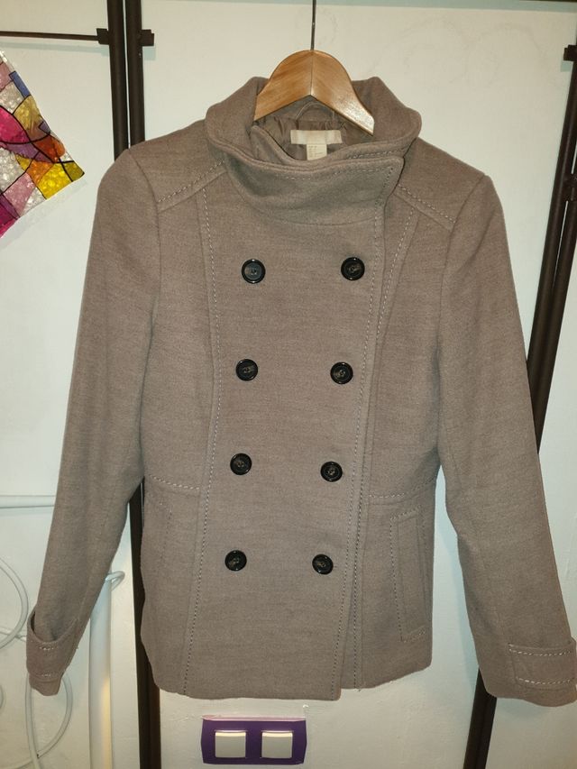 Chaqueta de paño beige H&M