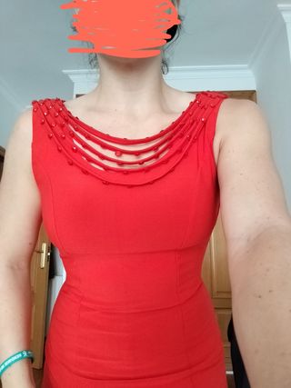 Vestido fiesta rojo