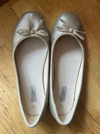 Manoletinas doradas T38