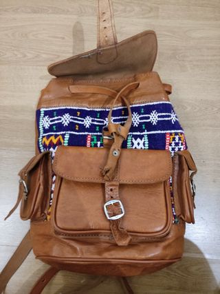Mochila de cuero