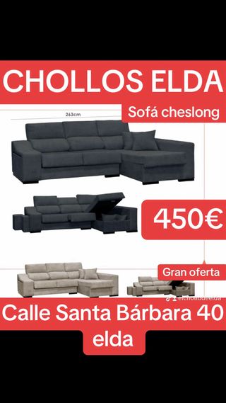 Sofa cheeslongue