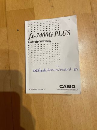Calculadora graficos Casio fx-7400G PLUS
