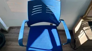 Silla escritorio azul