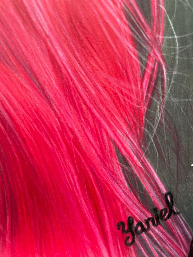 Dibujo a color de Karol G La Bichota Bebecita