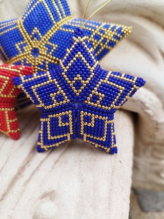 Stellina per albero, addobbo natalizio,artigianale