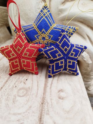 Stellina per albero, addobbo natalizio,artigianale