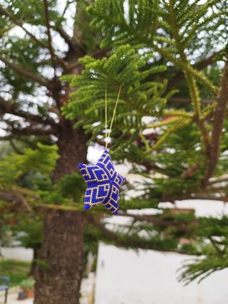 Stellina per albero, addobbo natalizio,artigianale