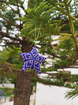 Stellina per albero, addobbo natalizio,artigianale