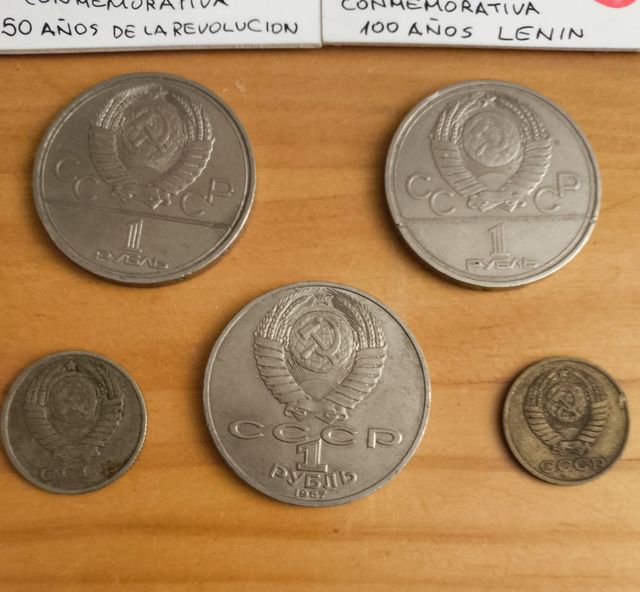 Lote monedas soviéticas