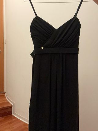 Splendido vestito da cerimonia nero lungo/Vestido