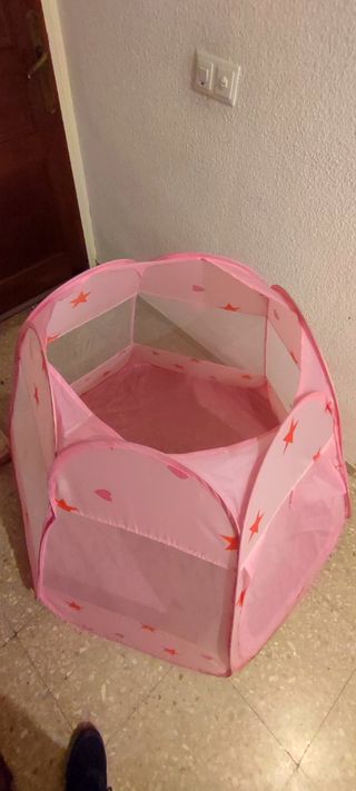 Tienda plegable infantil rosa