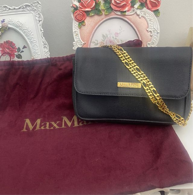 Tracolla Max Mara pelle blu