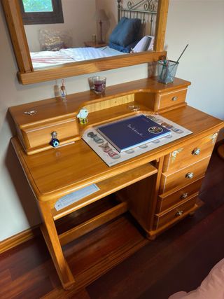 Espejo + Escritorio + Mesa de Noche + Zapatero