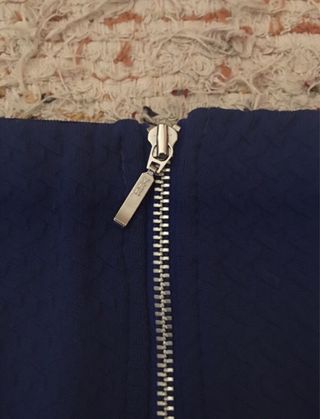 Falda tubo azul electrico