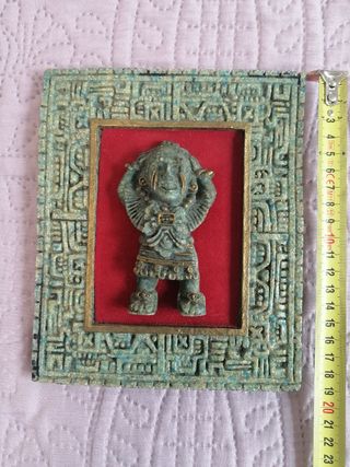 Juego de cuadros de arte azteca mexicano