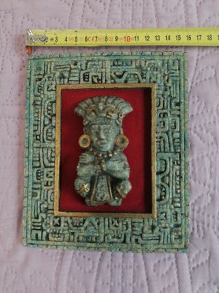 Juego de cuadros de arte azteca mexicano