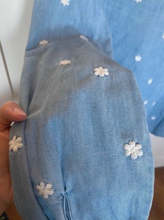 Camisa vaquera flores