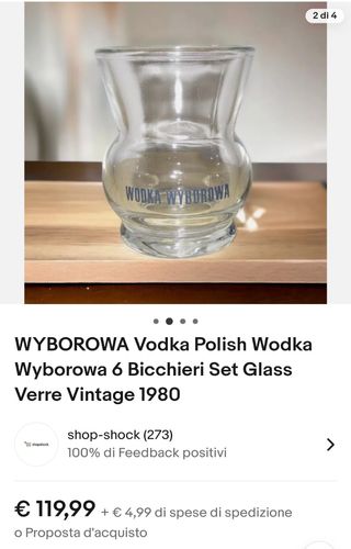 Bicchieri vodka vintage