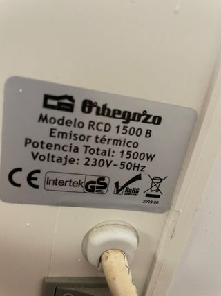 Radiadores calor azul bajo consumo.