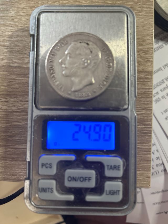 Moneda de plata- Alfonso XII-1882