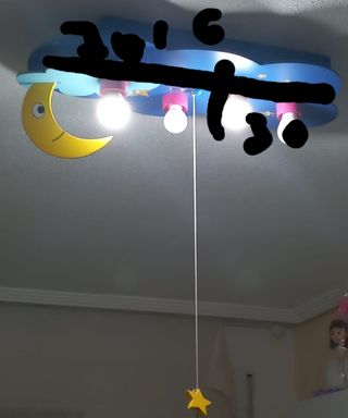 Lámpara para dormitorio infantil