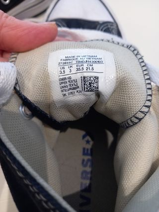 Converses negras de botín talla 35.5 OFERTAS✅