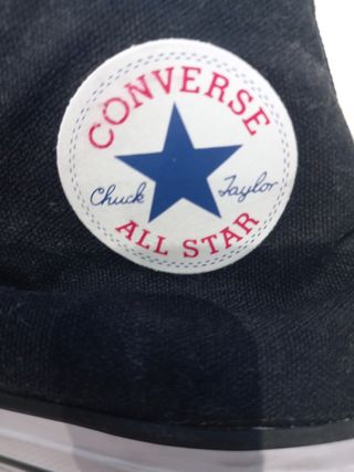 Converses negras de botín talla 35.5 OFERTAS✅