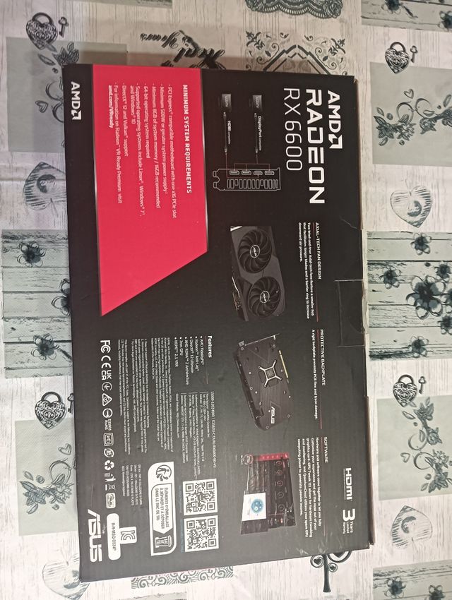 scheda video Amd Asus RX 6600 8Gb Gddr6