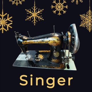 Máquina de coser Singer 1904 funcional