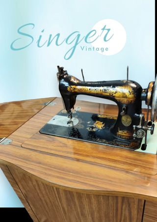 Máquina de coser Singer 1904 funcional