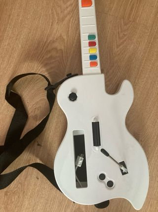 Wireless guitar hero wii blanco