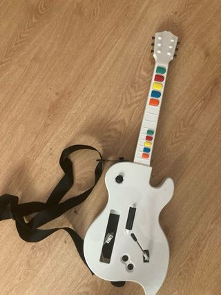 Wireless guitar hero wii blanco