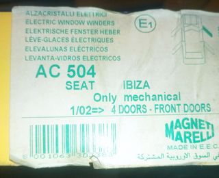 Elevalunas eléctrico