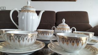 Juego de café porcelana fina