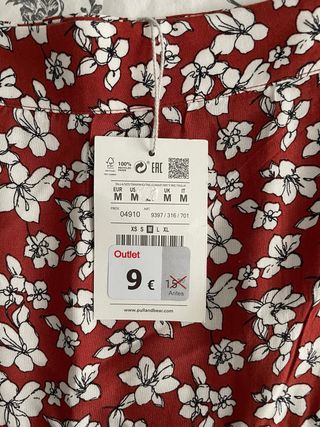 Falda-pantalón de flores Pull&Bear t.M