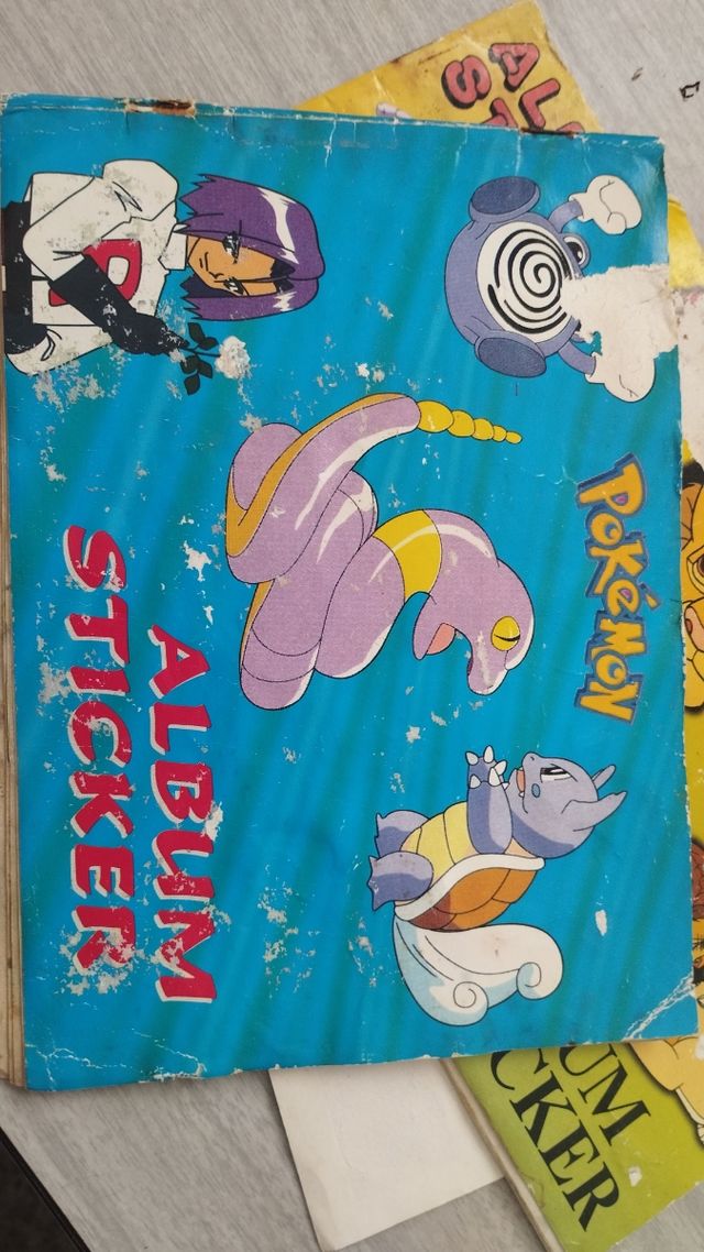 Álbum stickers Pokémon años 90