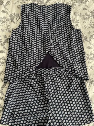 Mono de falda-pantalón estampado Zara