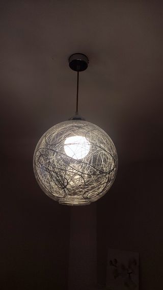 Lampara Techo bola cristal