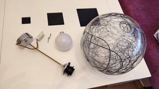 Lampara Techo bola cristal