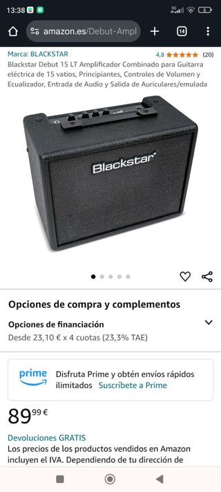 Amplificador blackstar lt echo 15