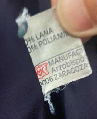 Abrigo  caballero azul marino