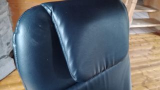 Sillón  de piel con masaje pegable