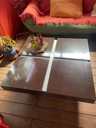 mesa de comedor plegable cuadrada