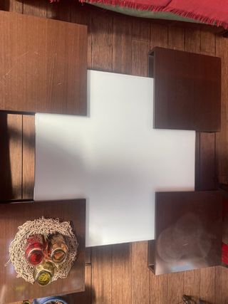 mesa de comedor plegable cuadrada