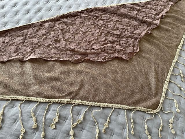 Pañuelo bufanda marrón