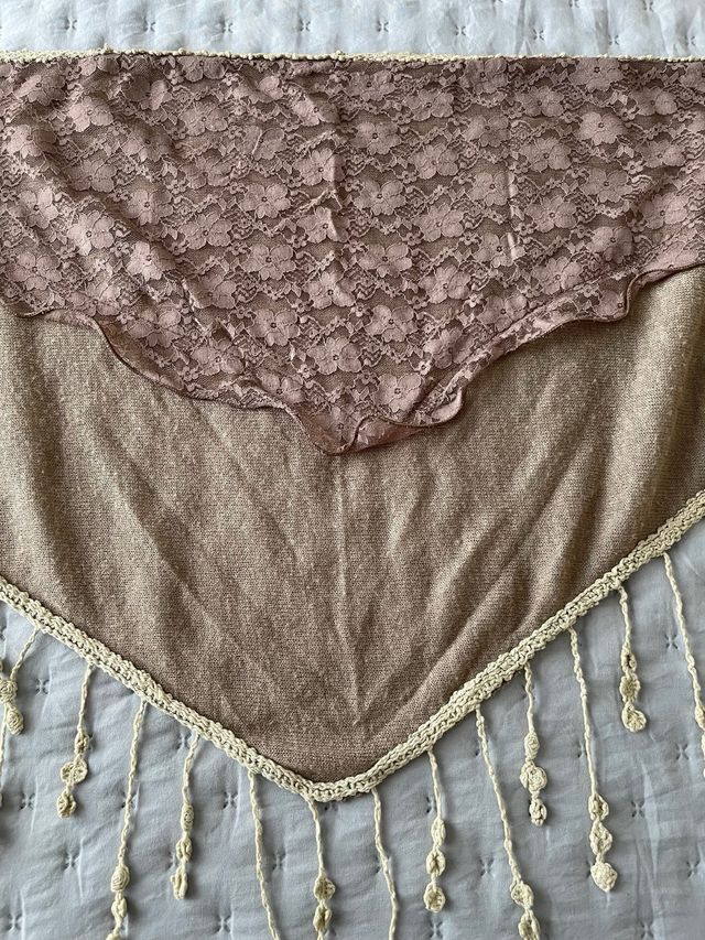 Pañuelo bufanda marrón